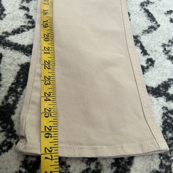 Anthropologie Womens Chino Pants Beige Size 26 Relaxed Cotton Blend Stretch - Picture 6 of 6